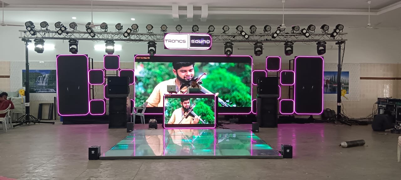 Indoor LED DJ Setup